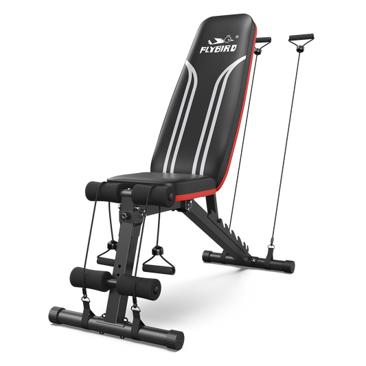 Flybird WB4 Foldable Adjustable Bench With Resistance Bands
