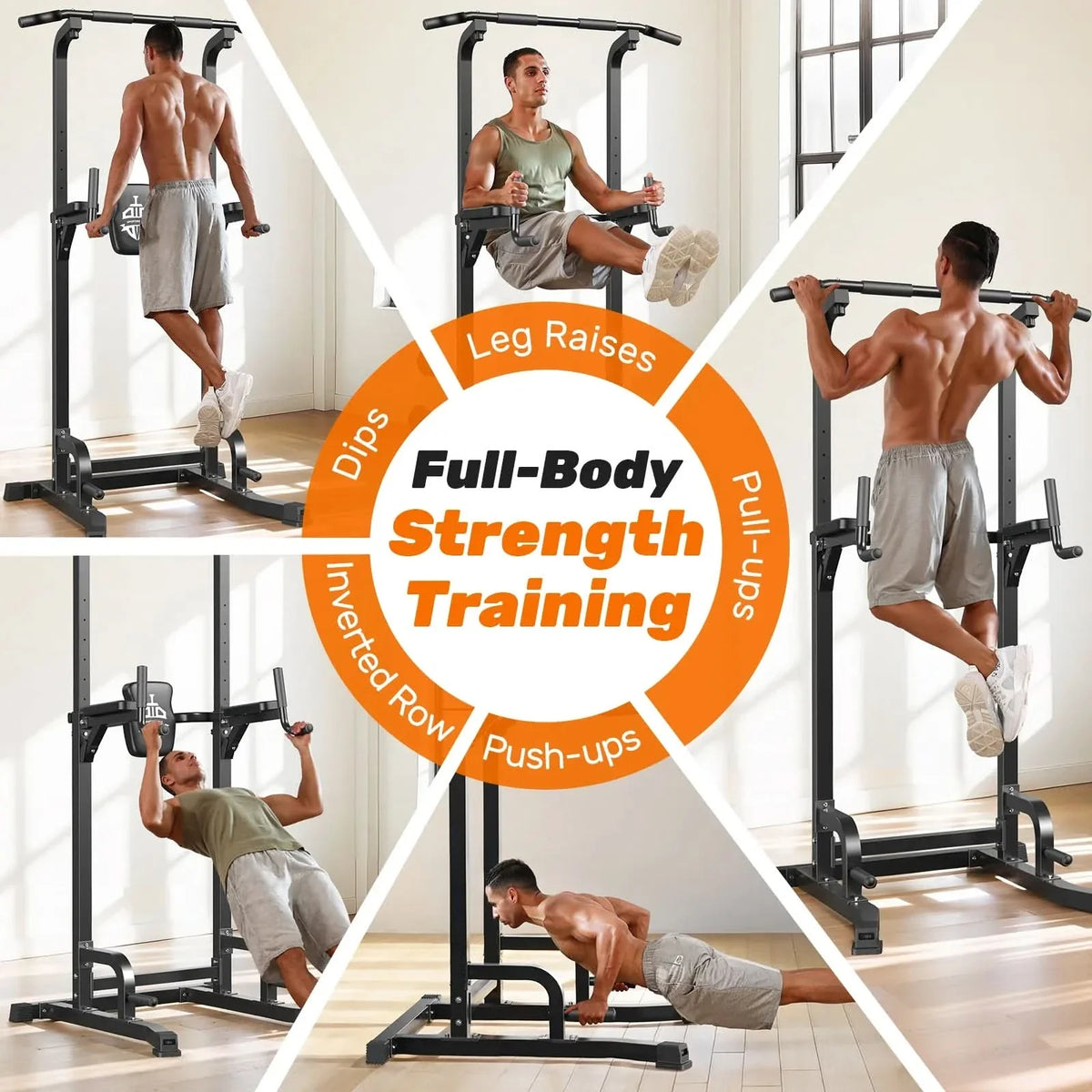 Sportsroyals PT1 Adjustable Power Tower Pull-Up Dip Station