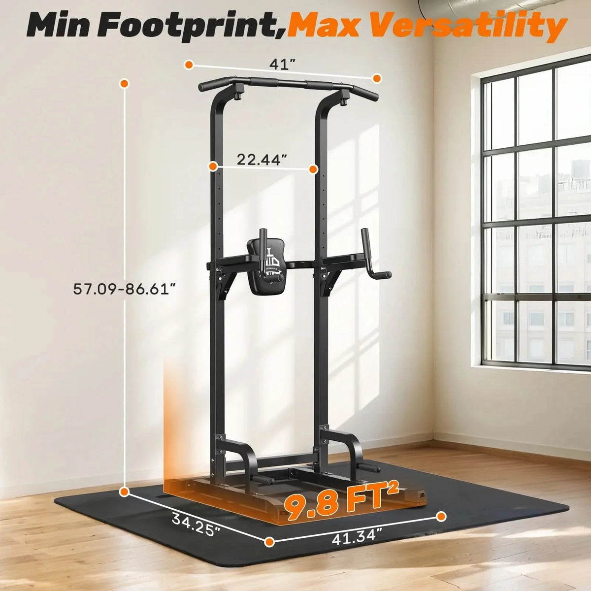 Sportsroyals PT1 Adjustable Power Tower Pull-Up Dip Station