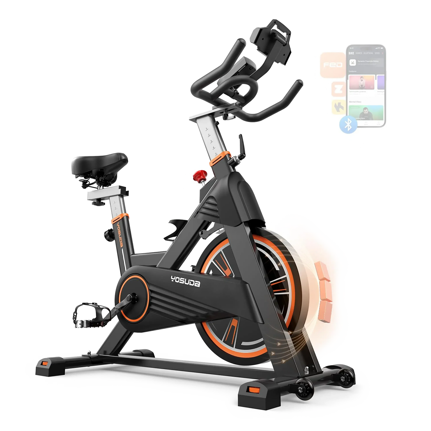 Yosuda EB2 Fully-Adjustable Indoor Cycling Bike with 350 LBS Capacity