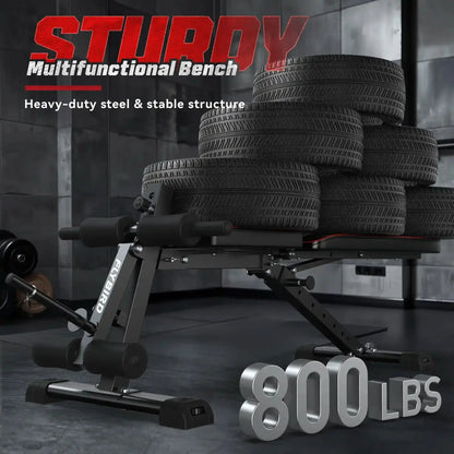 Flybird WB9 Multi Purpose Weight Bench With Preacher Curl Attachment