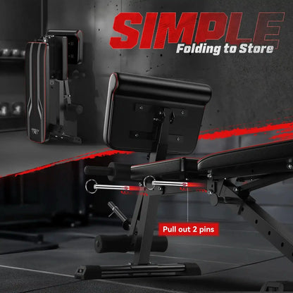 Flybird WB9 Multi Purpose Weight Bench With Preacher Curl Attachment