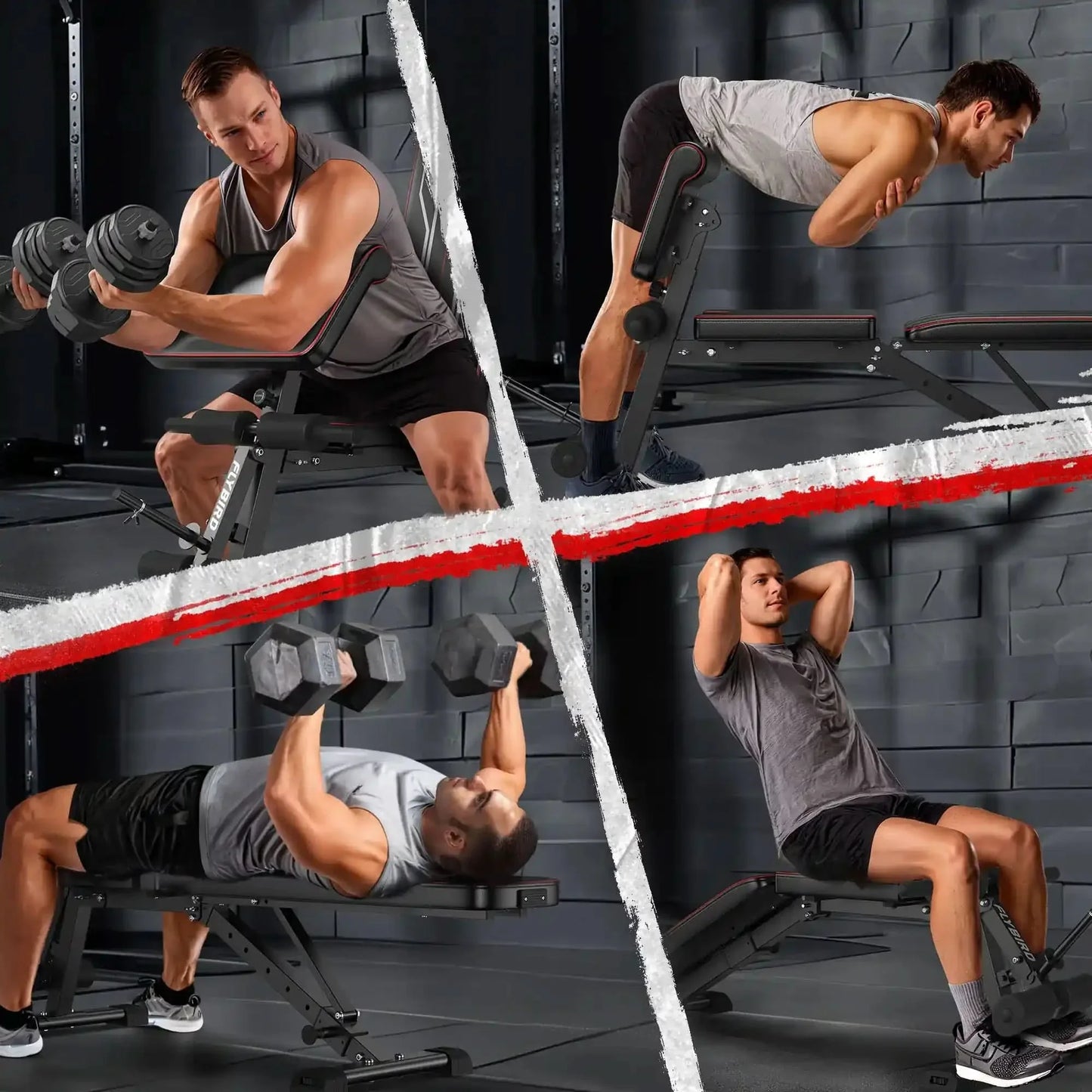 Flybird WB9 Multi Purpose Weight Bench With Preacher Curl Attachment