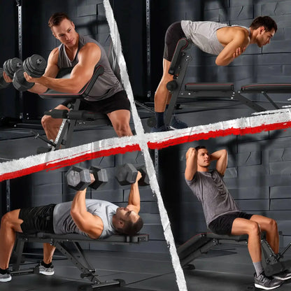 Flybird WB9 Multi Purpose Weight Bench With Preacher Curl Attachment